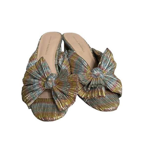 Loeffler Randall Penny Pleated Bow Heels sz 8 - Picture 2 of 12